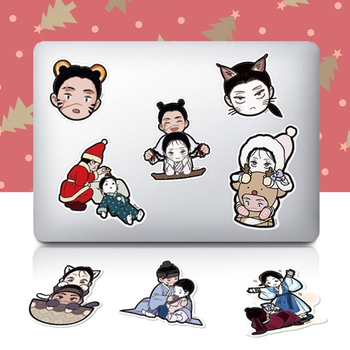 韓国キャラクターグッズ 「雪辱の花」 ビックステッカー (4種1択