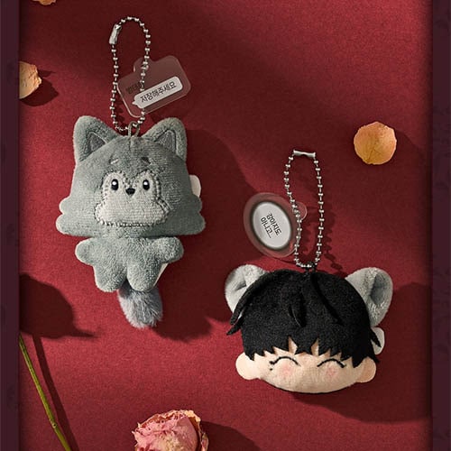 枯れた花に涙を　ぬいぐるみブローチ2点セット 先払いのみ）韓国キャラクターグッズ 「枯れた花に涙を」SDぬいぐるみ