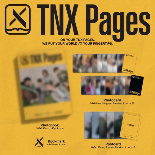 LOUD PNATION フォトブック（CD付）+トレカセット ／ TNX TNX (ティーエヌエックス) PHOTOBOOK [TNX Pages] | ☆ スターグッズ