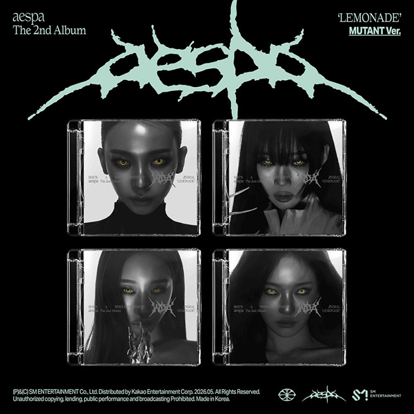 4種セット] 韓国音楽 aespa (エスパ) - 2集 「LEMONADE」 MUTANT Ver