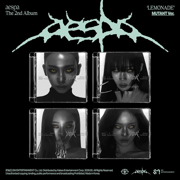 4種セット] 韓国音楽 aespa (エスパ) - 2集 「LEMONADE」 MUTANT Ver