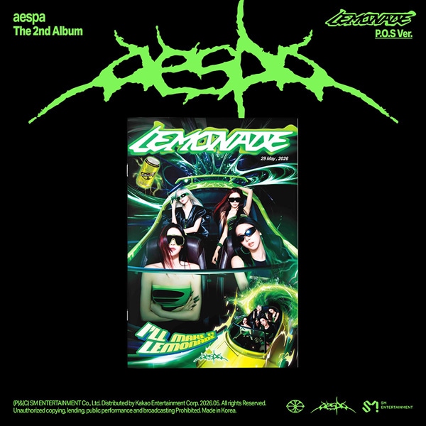 韓国音楽 aespa (エスパ) - 2集 「LEMONADE」 P.O.S Ver. | CD 女性