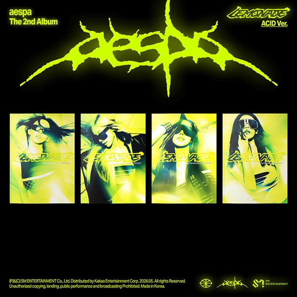 韓国音楽 aespa (エスパ) - 2集 「LEMONADE」 ACID Ver. (ランダム発送