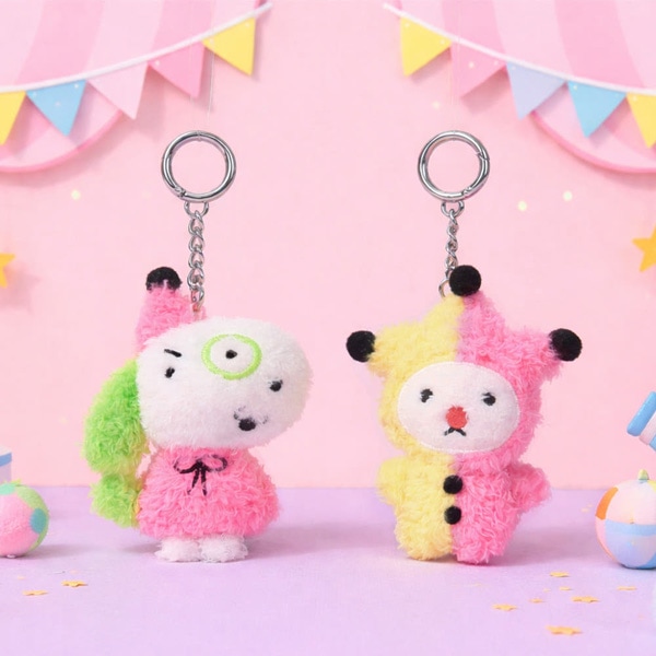 ドーナツとサーカス」 ぬいぐるみキーリング (2種1択) | キャラクター