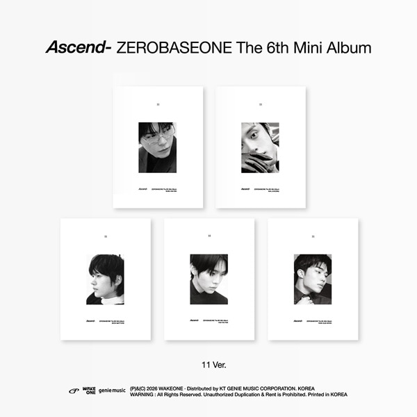 5種セット] 韓国音楽 ZEROBASEONE (ZB1) - 6th ミニアルバム 「Ascend