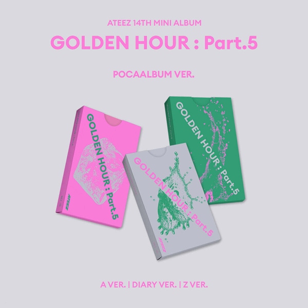 [3�糧�å�] �ڹ񲻳� ATEEZ (�����ƥ�����) - 14th �ߥ˥���Х� ��GOLDEN HOUR : Part.5�� POCAALBUM (�С������3�糧�å�)