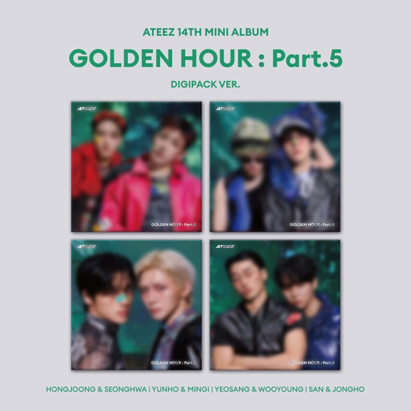 [4�糧�å�] �ڹ񲻳� ATEEZ (�����ƥ�����) - 14th �ߥ˥���Х� ��GOLDEN HOUR : Part.5�� DIGIPACK UNIT Ver. (�С������4�糧�å�)