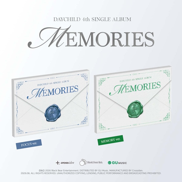 韓国音楽 DAYCHILD (デイチャイルド) - 4th シングル 「MEMORISE