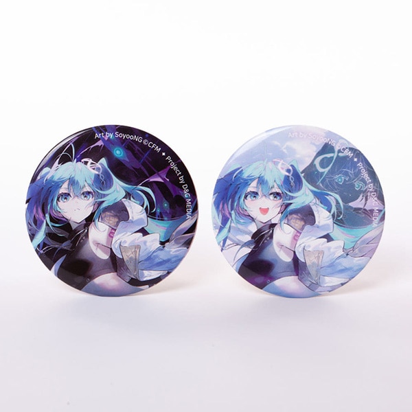 初音ミク」 回帰のミク 大型 缶バッジ2種セット | キャラクターグッズ