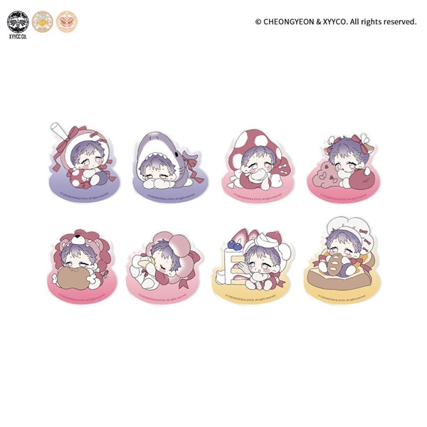 【まとめ売り】WannaOne ファンミンヒョン アクリルスタンド 2点セット まとめ買い割引] 「キミを探す波」 ミニアクリルスタンド (バンウル