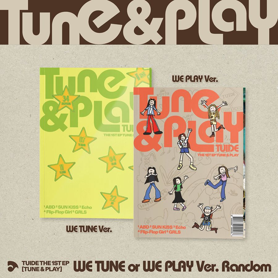 TUIDE テュイド TUNE&PLAY 韓国 ラキドロ CU トレカ ジア 韓国音楽 TUIDE (テュイド) - 1st EP 「TUNE & PLAY」 (ランダム発送