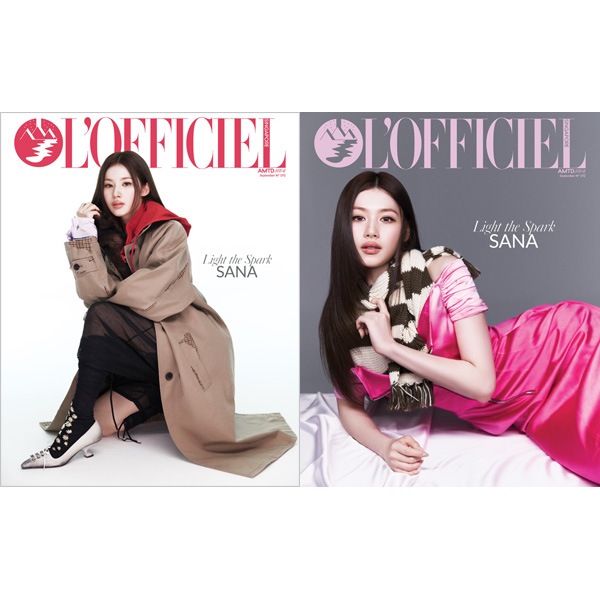 海外雑誌 L'OFFICIEL Singapore 2026年 9月号 (TWICEのサナ表紙選択
