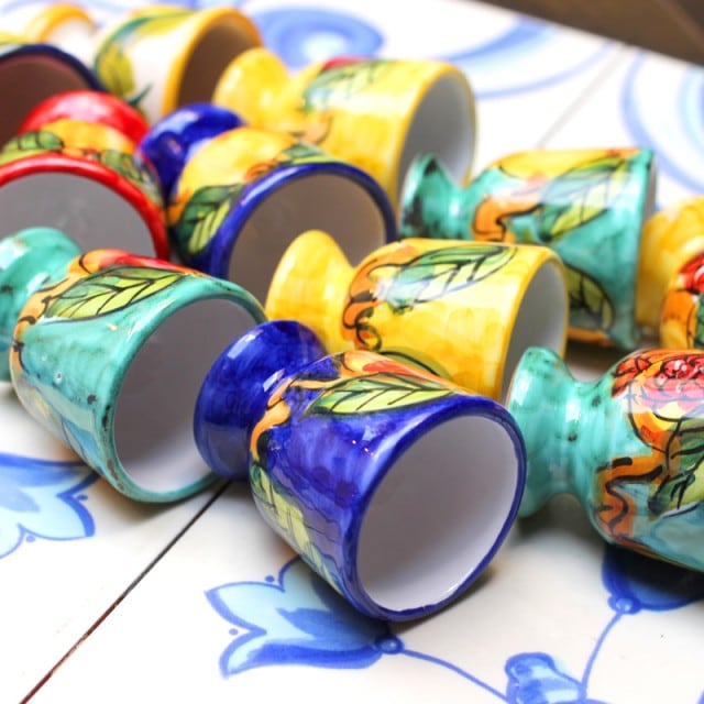 AVA026 レモンチェッロカップ レモン＆紫ぶどう イエロー | 南イタリア