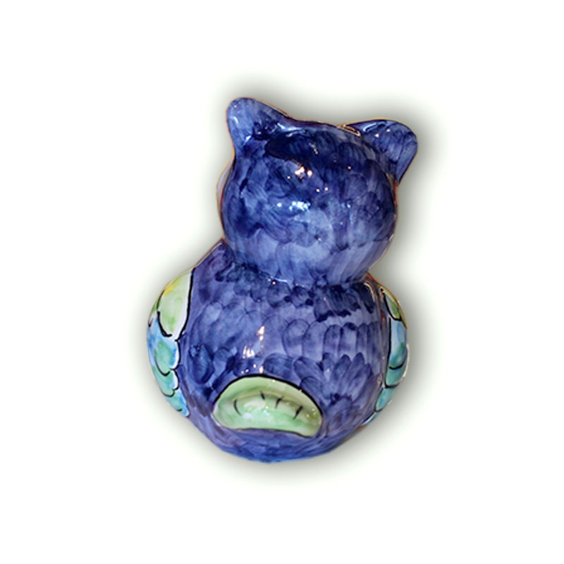 AVA453 グーフォ（ふくろう）B ブルー | 南イタリア食器,雑貨