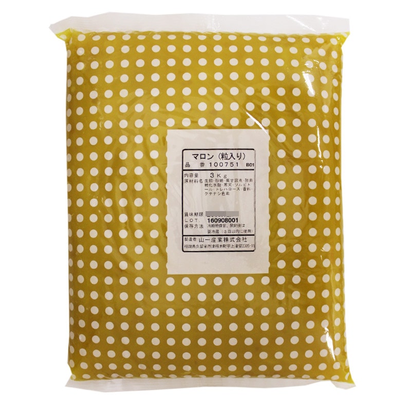 マロンあん(粒入り) 3kg | 製菓材料の通販ならdanno flour & sugar shop