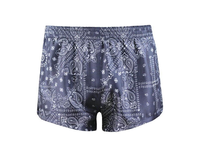 メンズ シルクトランクス Bandana Navy バンダナ ネイビー メンズ メンズ レディースボクサーパンツ Dark Shiny
