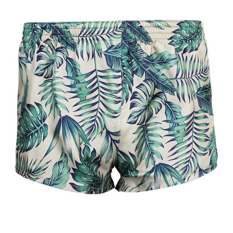 メンズ シルクトランクス Leaf Beige リーフ ベージュ メンズ メンズ レディースボクサーパンツ Dark Shiny