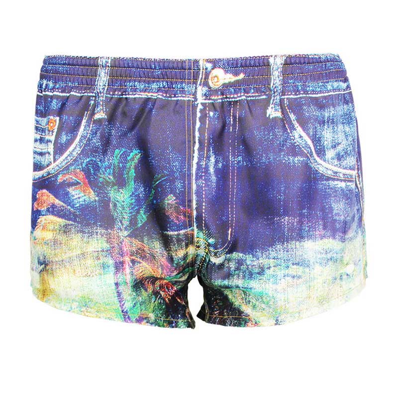 メンズ シルクトランクス Denim Palm デニムパーム メンズ メンズ レディースボクサーパンツ Dark Shiny