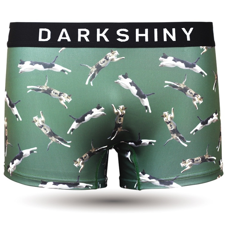 DARKSHINY ×TOBINEKO 飛び猫 コラボ ユニセックスボクサーパンツ