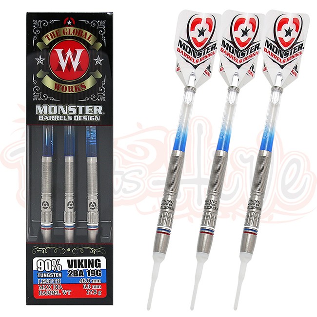 【ダーツセット】LEVERET MONSTER【ダーツケース付き】 DARTS CASE ダーツケース - MONSTER BARRELS DESIGN
