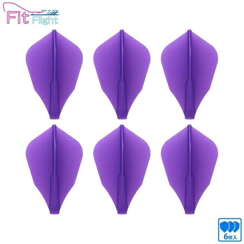 (未使用･未開封品)　COSMO DARTS フライト Fit Flight AIR シェープ パープル 3枚入り 7z28pnb フライト > ブランド【ハ行】 > フィットフライト > Fit Flight