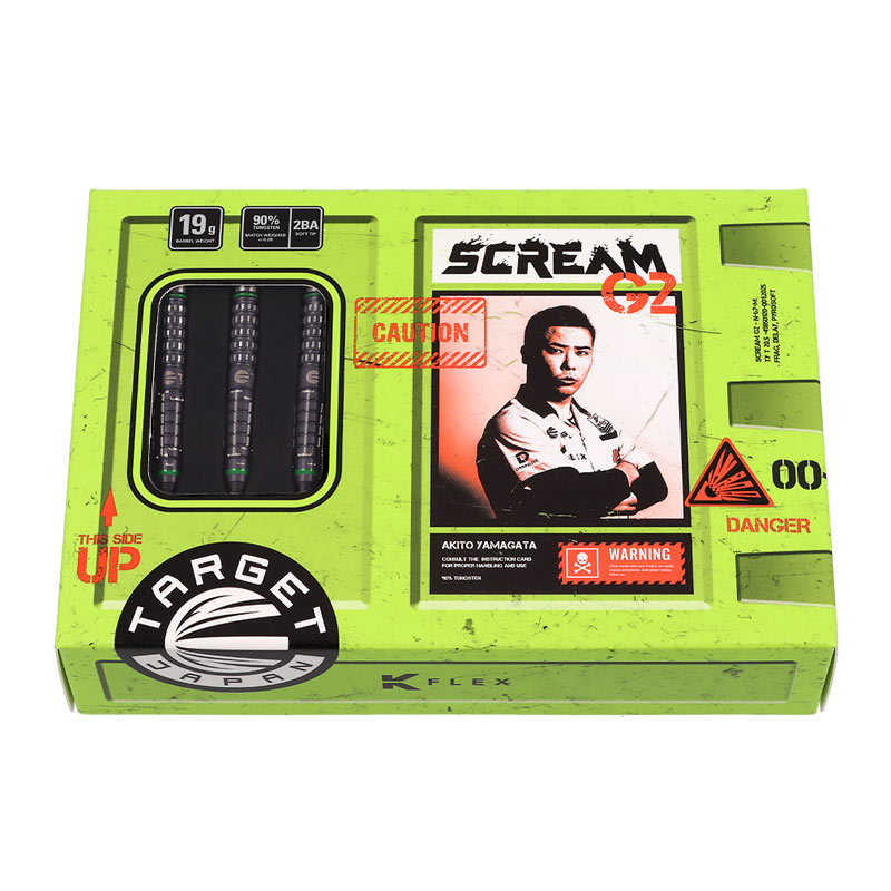 ほぼ新品 山形明人選手モデル TARGET SCREAM G2 ターゲット SCREAM G2 スクリーム2 2BA19g 山形明人選手 ダーツ バレル