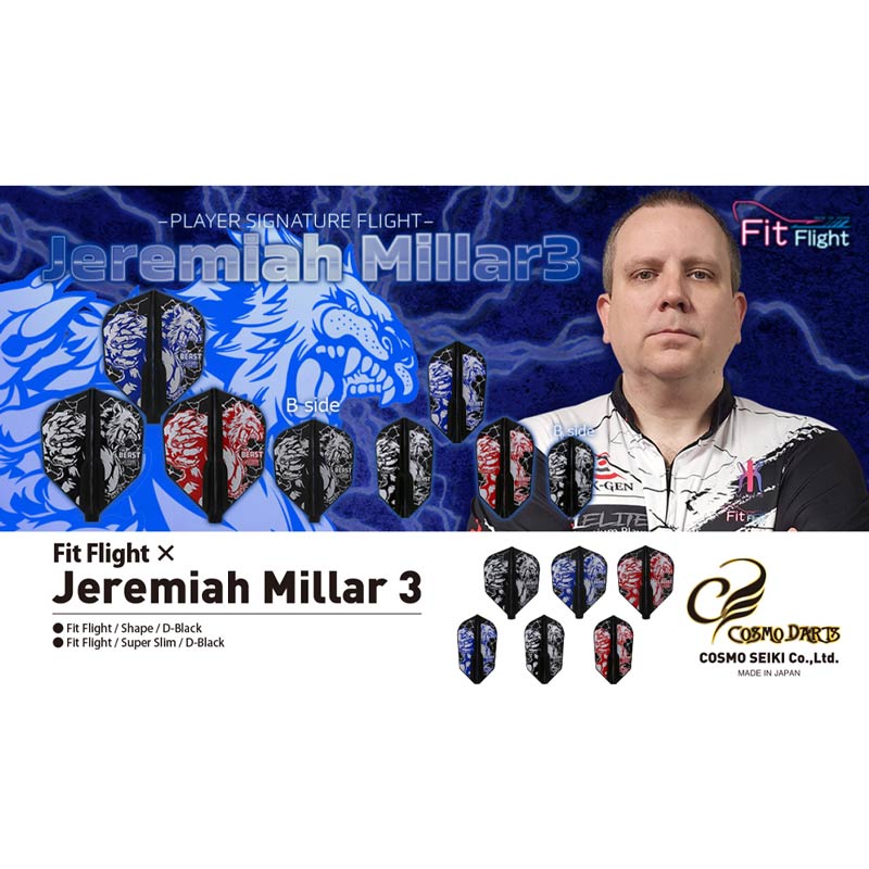 COSMO DARTS() Fit Flight(եåȥե饤)  Jeremiah Millar ver.3 ѡ D֥å ޥ䡼ߥ顼ǥ롡( ե饤)