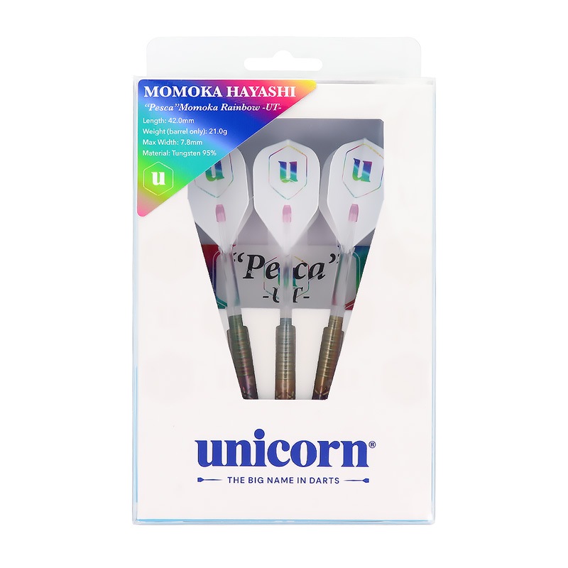 【予約商品 2025年9月29日発売予定】unicorn(ユニコーン) Pesca(ペスカ) MOMOKA Rainbow -UT- 2BA 林桃加選手モデル　(ダーツ バレル)