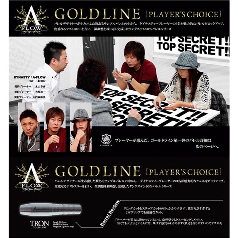 DYNASTY(�����ʥ��ƥ���) A-FLOW GOLD LINE �ץ쥤�䡼�����祤�� TRON(�ȥ���) 2BA��(������ �Х��)