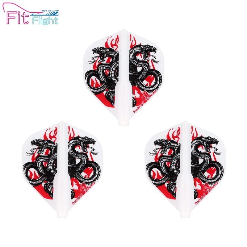 COSMO DARTS(�����������) Fit Flight(�ե��åȥե饤��) Printed Series Snakes of Fire ����������� �ۥ磻�ȡ�(������ �ե饤��)