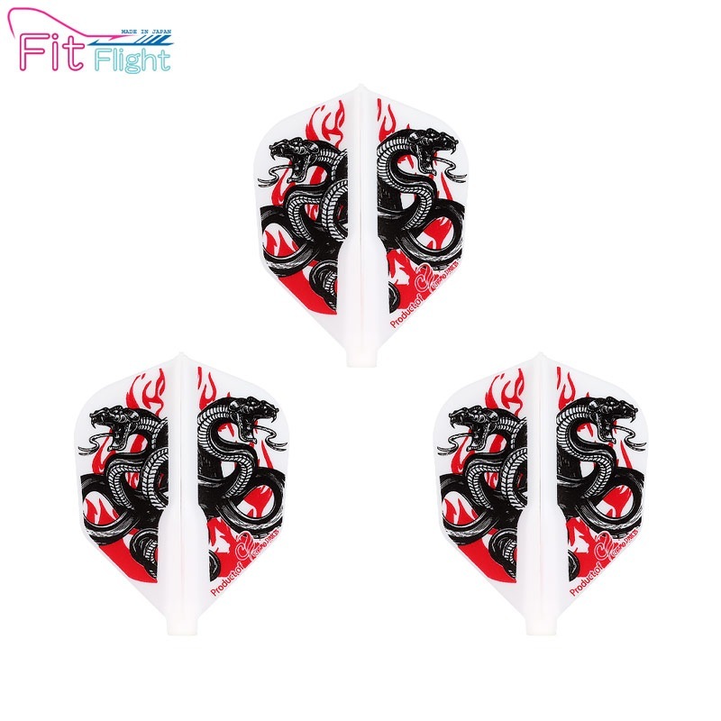 COSMO DARTS(�����������) Fit Flight(�ե��åȥե饤��) Printed Series Snakes of Fire �������� �ۥ磻�ȡ�(������ �ե饤��)