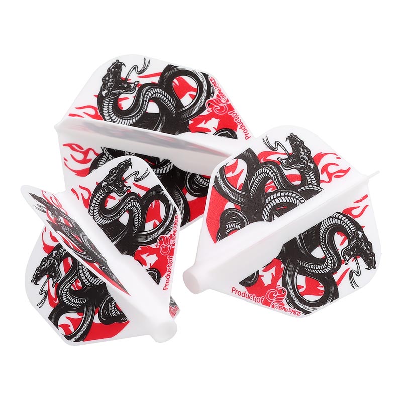 COSMO DARTS(�����������) Fit Flight(�ե��åȥե饤��) Printed Series Snakes of Fire �������� �ۥ磻�ȡ�(������ �ե饤��)