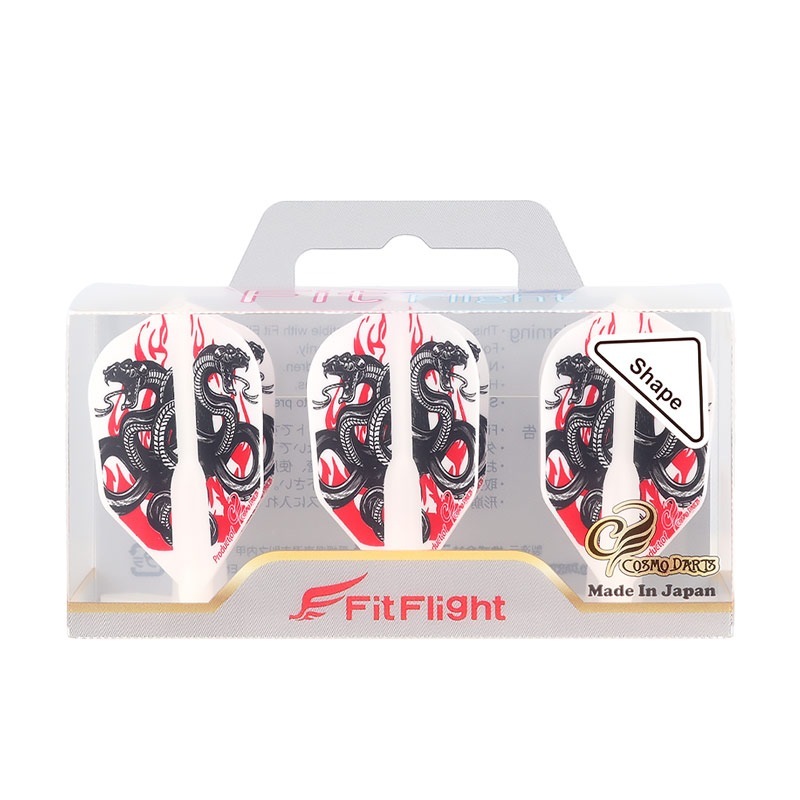 COSMO DARTS(�����������) Fit Flight(�ե��åȥե饤��) Printed Series Snakes of Fire �������� �ۥ磻�ȡ�(������ �ե饤��)