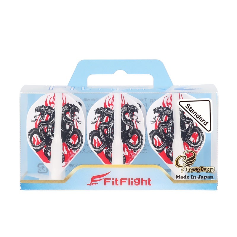 COSMO DARTS(�����������) Fit Flight��AIR��(�ե��åȥե饤�� ������) Printed Series Snakes of Fire ����������� �ۥ磻�ȡ�(������ �ե饤��)