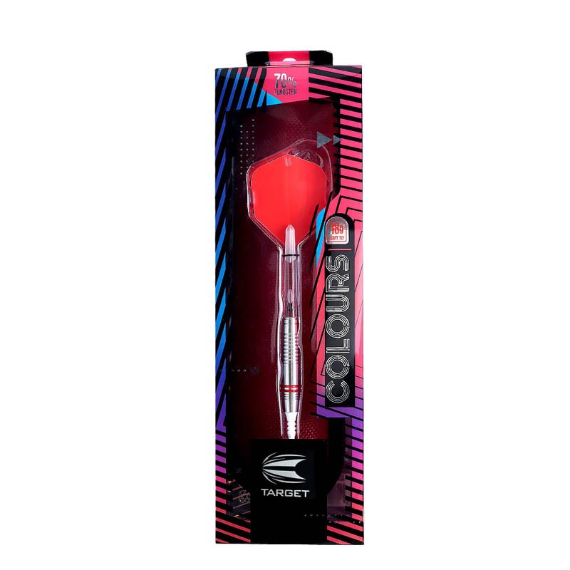 バレル3本＋ダーツケース◆ターゲットTARGETカラーズ2 TARGET JAPAN(ターゲット ジャパン) COLOURS3(カラーズ3) レッド