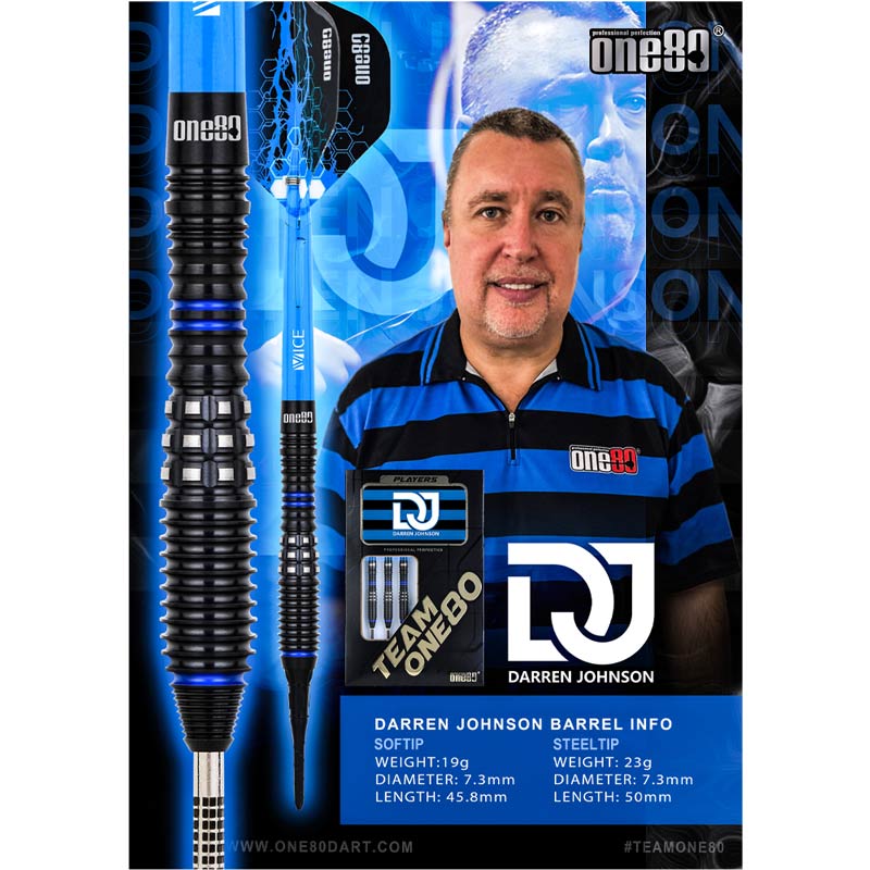 ONE80 Darren Johnson 19g ソフトダーツ ダーツ > ソフトダーツ > ブランド【ワ行】 > ワンエイティ
