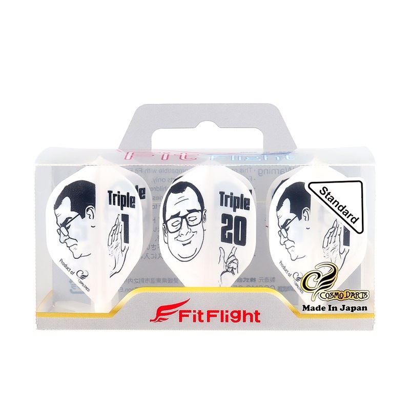 COSMO DARTS(�����������) Fit Flight(�ե��åȥե饤��) Printed Series Thorben Meme ����������� �ۥ磻�ȡ�(������ �ե饤��)