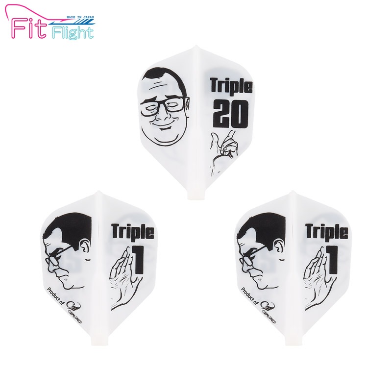 COSMO DARTS(�����������) Fit Flight(�ե��åȥե饤��) Printed Series Thorben Meme �������� �ۥ磻�ȡ�(������ �ե饤��)