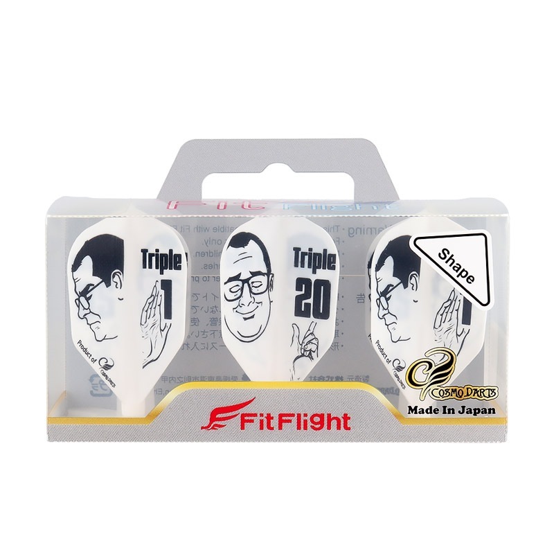 COSMO DARTS(�����������) Fit Flight(�ե��åȥե饤��) Printed Series Thorben Meme �������� �ۥ磻�ȡ�(������ �ե饤��)