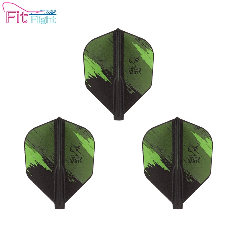 COSMO DARTS(�����������) Fit Flight(�ե��åȥե饤��) Printed Series Brush Stroke �������� D�֥�å���(������ �ե饤��)