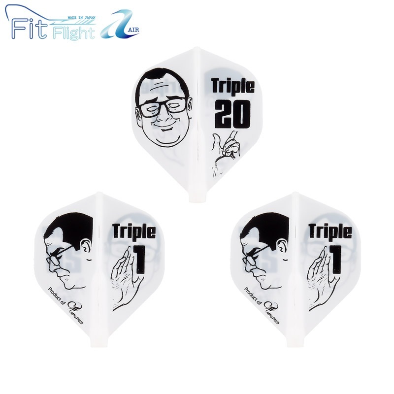 COSMO DARTS(�����������) Fit Flight��AIR��(�ե��åȥե饤�� ������) Printed Series Thorben Meme ����������� �ۥ磻�ȡ�(������ �ե饤��)