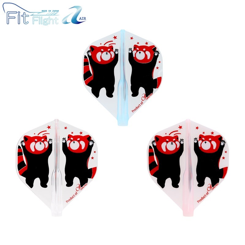 COSMO DARTS(�����������) Fit Flight��AIR��(�ե��åȥե饤�� ������) Printed Series Red Panda(��å����ѥ��) ����������� MIX��(������ �ե饤��)