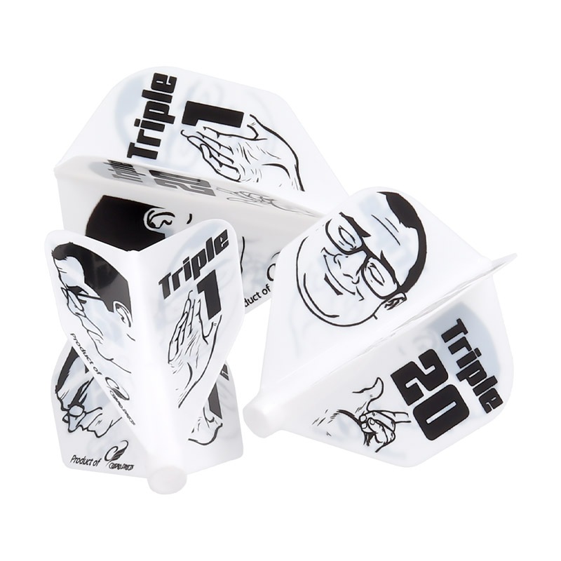 COSMO DARTS(�����������) Fit Flight��AIR��(�ե��åȥե饤�� ������) Printed Series Thorben Meme �������� �ۥ磻�ȡ�(������ �ե饤��)