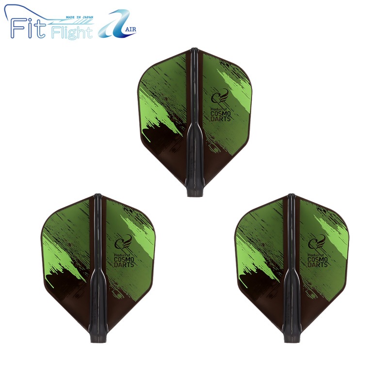 COSMO DARTS(�����������) Fit Flight��AIR��(�ե��åȥե饤�� ������) Printed Series Brush Stroke �������� D�֥�å���(������ �ե饤��)