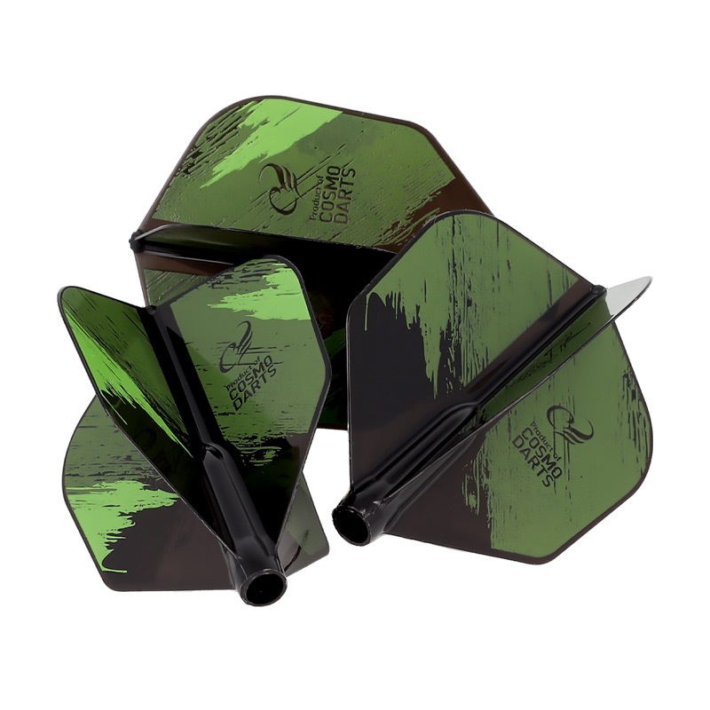 COSMO DARTS(�����������) Fit Flight��AIR��(�ե��åȥե饤�� ������) Printed Series Brush Stroke �������� D�֥�å���(������ �ե饤��)