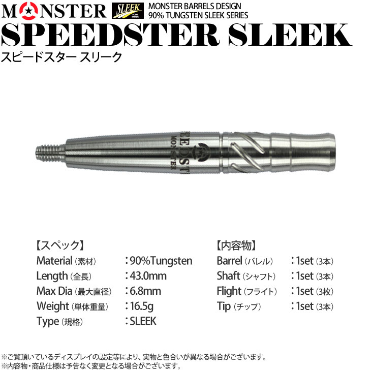 MONSTER(��󥹥���) SPEEDSTER(���ԡ��ɥ�����) SLEEK ƣ�����������ǥ롡(������ �Х��)