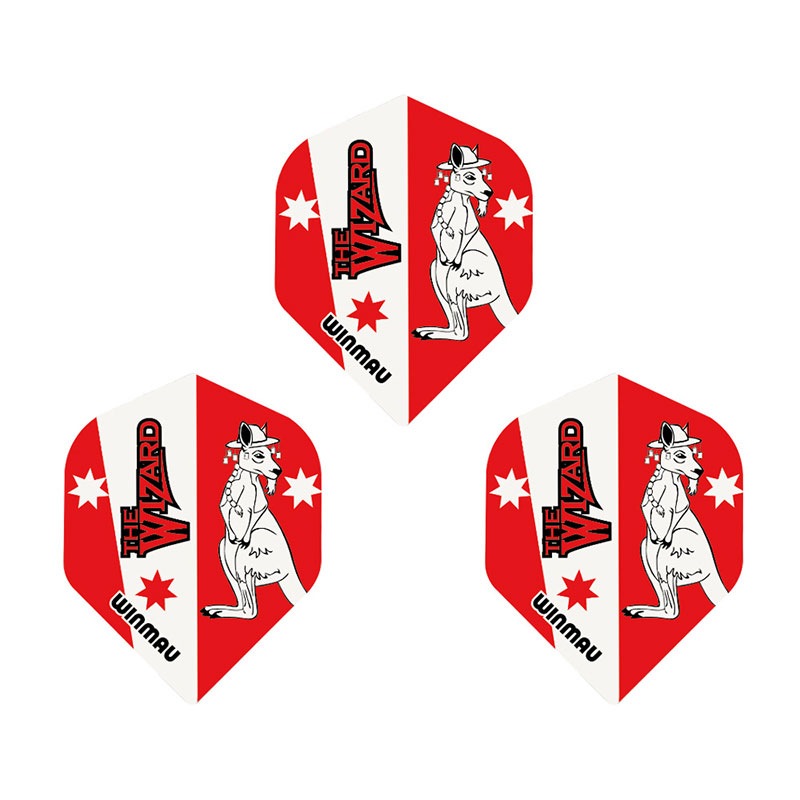 Winmau(������⥦) Flight Rhino Players Red �� White Wizard(����������) ����������� ������󡦥����åȥ��å������ǥ롡(������ �ե饤��)