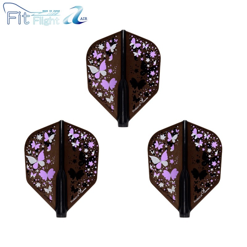 COSMO DARTS(�����������) Fit Flight��AIR��(�ե��åȥե饤�� ������) Printed Series Butterfly �������� D�֥�å���(������ �ե饤��)