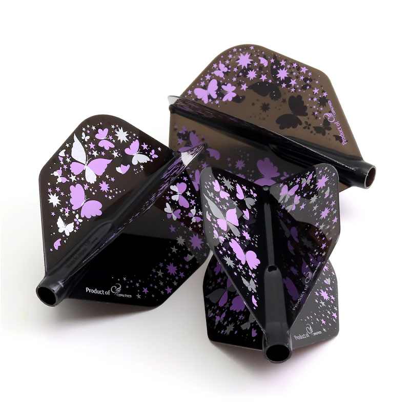 COSMO DARTS(�����������) Fit Flight��AIR��(�ե��åȥե饤�� ������) Printed Series Butterfly �������� D�֥�å���(������ �ե饤��)