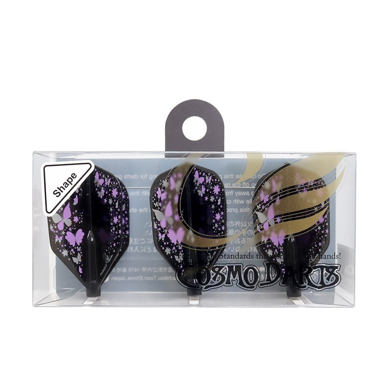 COSMO DARTS(�����������) Fit Flight��AIR��(�ե��åȥե饤�� ������) Printed Series Butterfly �������� D�֥�å���(������ �ե饤��)